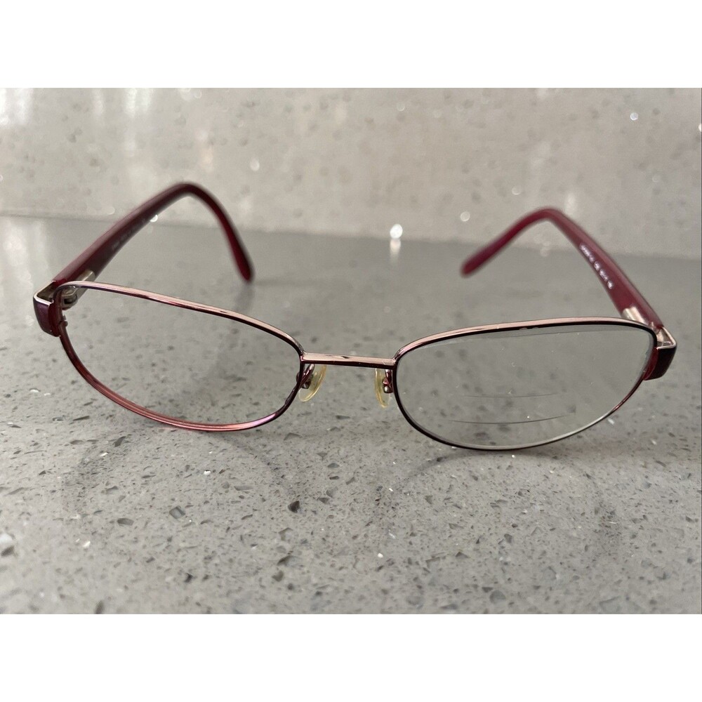 L’Amy France L’Accent 421 C02 52-17-135 Red Eyeglasses Frames ONLY oval full rim